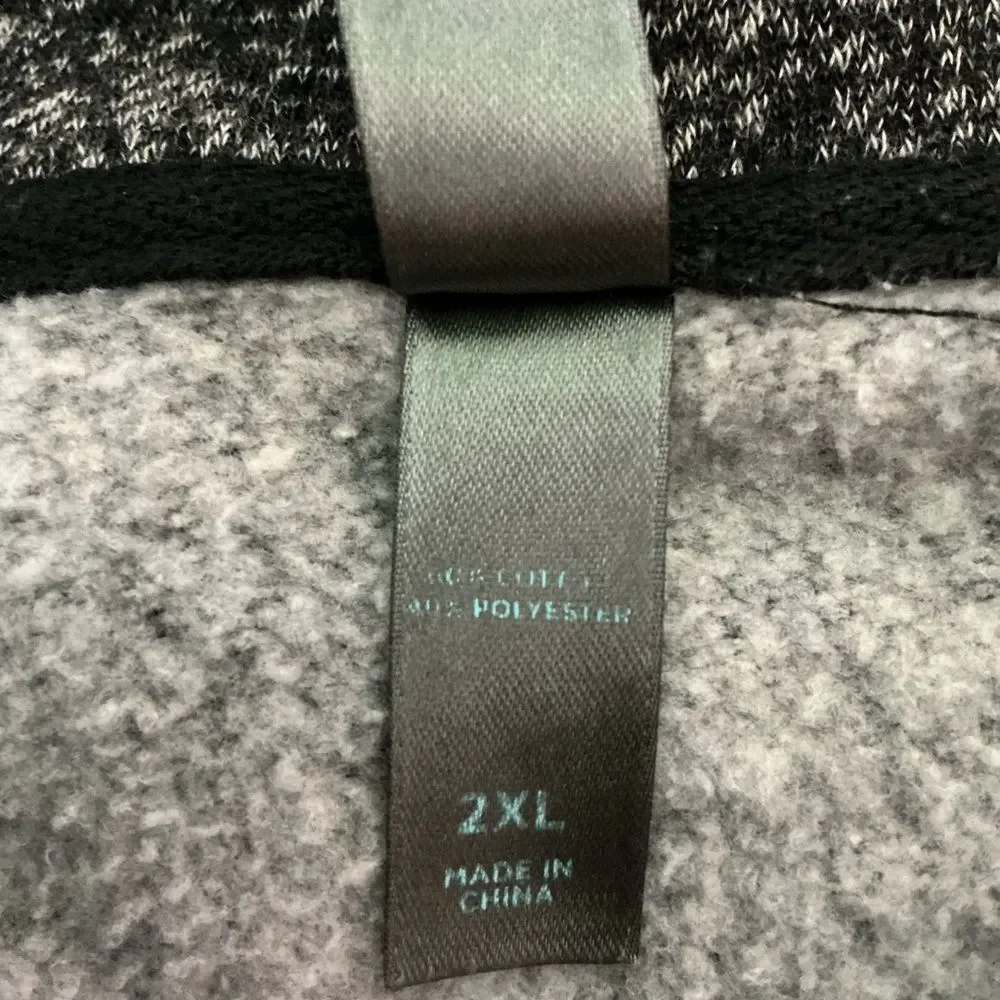 District Men's Marled Fleece Full-Zip Hoodie size 2XL